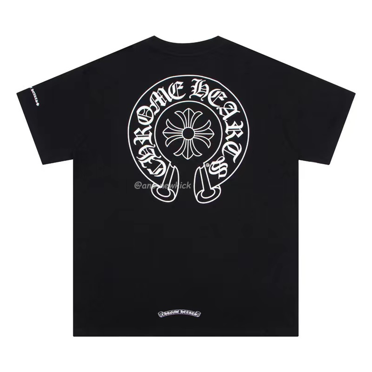 Chrome Hearts Horse Shoe Logo Pocket Black T Shirt (9) - newkick.cc